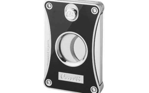 Zigarrenabschneider Caseti Schwarz/Silber