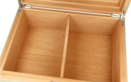 Caseti Paris Humidor, spanischer Zeder, für 80 Zigarren - Beige, Hochglanz lackiert