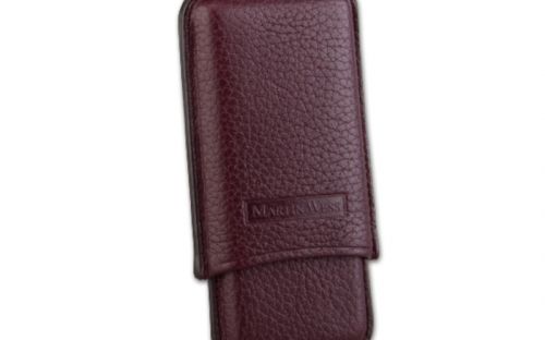 Martin Wess Zigarilloetui - Burgundy