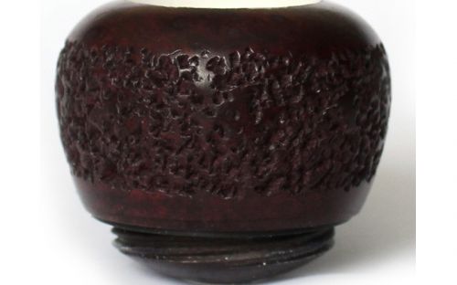 Falcon Pfeifenkopf Standard Apple Rustic mit Meerschaum-Einsatz