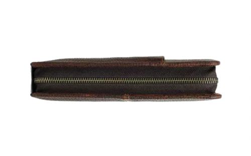 Reisetasche mit Zigarrenetui - echtes Leder, kaffeefarben