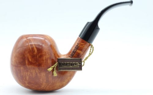 Lorenzo Pfeife Hand Cut 834 Natural Bent Apple