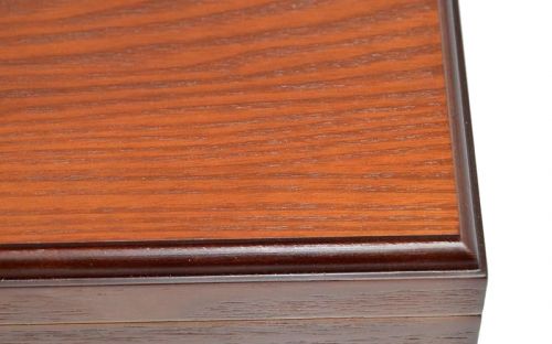 Humidor für 40 Zigarren, spanischer Zeder, Befeuchter, Hygrometer - Antiq, Achenty!