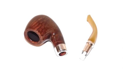 Peterson Pfeife Spigot Silver 68 Flame Grain F-lip