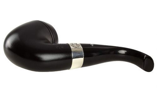 Peterson Pfeife Sherlock Holmes Baskerville Ebony P-lip