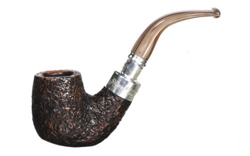 Peterson Pfeife Spigot Silver Roundstone X220 Sand F-lip