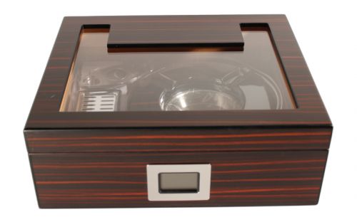 Humidor mit GeschenkSet - schwarz-braun, spanischer Zeder, für 30 Zigarren