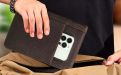 Reisetasche mit Zigarrenetui - echtes Leder, kaffeefarben