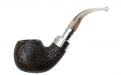 Peterson Pfeife Spigot Silver Roundstone XL02 Sand F-lip