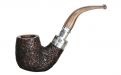 Peterson Pfeife Spigot Silver Roundstone X220 Sand F-lip