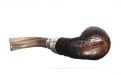 Peterson Pfeife Spigot Silver Roundstone X220 Sand F-lip