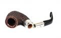 Peterson Pfeife Spigot Silver X220 Rustic F-lip