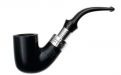 Peterson Pfeife Spigot Silver 338 Black F-lip