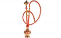 Exclusive Wasserpfeife aus Messing - 46 cm, Rot