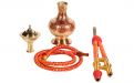 Exclusive Wasserpfeife aus Messing - 46 cm, Rot