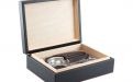 Humidor mit GeschenkSet - mit schwarzem Kunstlederbezug, spanischer Zeder, für 30 Zigarren - Achenty!