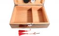 Humidor - Makassar-design, spanischer Zeder, für 40 Zigarren