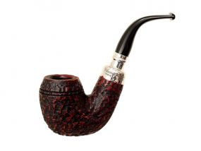 Peterson Pfeife Spigot Silver XL12 Rustic F-lip