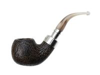 Peterson Pfeife Spigot Silver Roundstone XL02 Sand F-lip