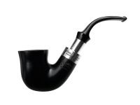 Peterson Pfeife Spigot Silver 05 Black F-lip, 9mm Filter